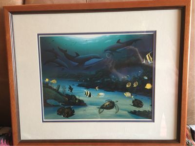 Framed Print-Vibrant Reef by Wyland