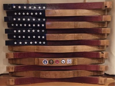 Barrel Stave American Flag