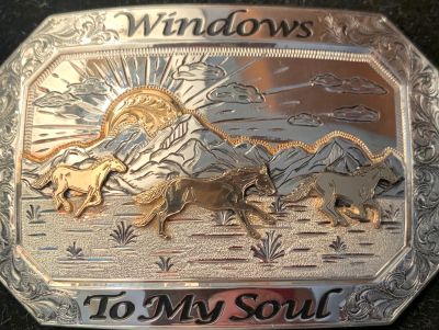 Silver Windows To My Soul Buckle