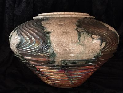 Raku Vase By Bruce Odell