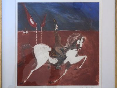Framed Color Etching In Oils called