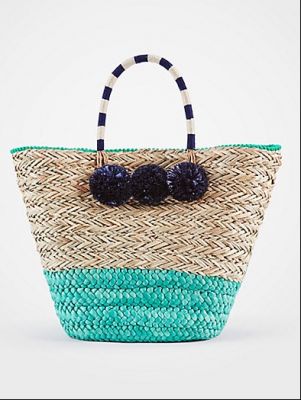 Ann Taylor Pom Pom Tote