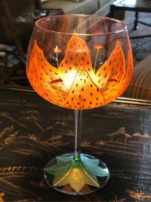 ''Smithereens'' Hand-painted Wine Glasses