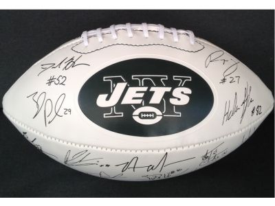 2019 New York Jets Team signed Replica Football