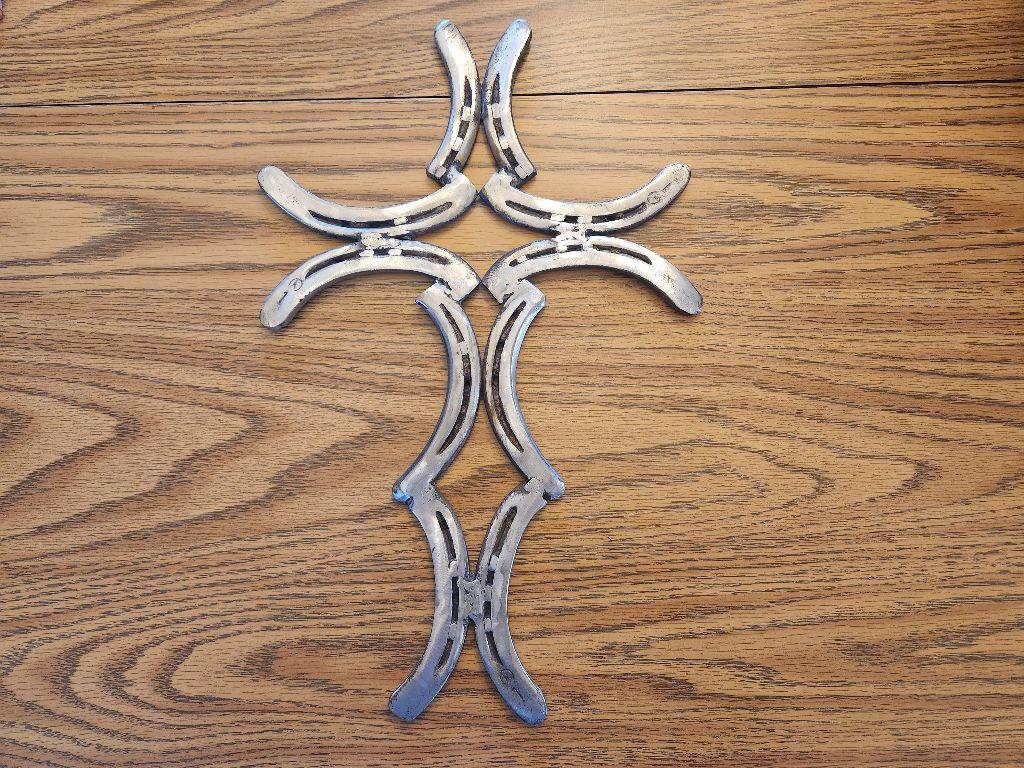 Metal Sculpture of Cross