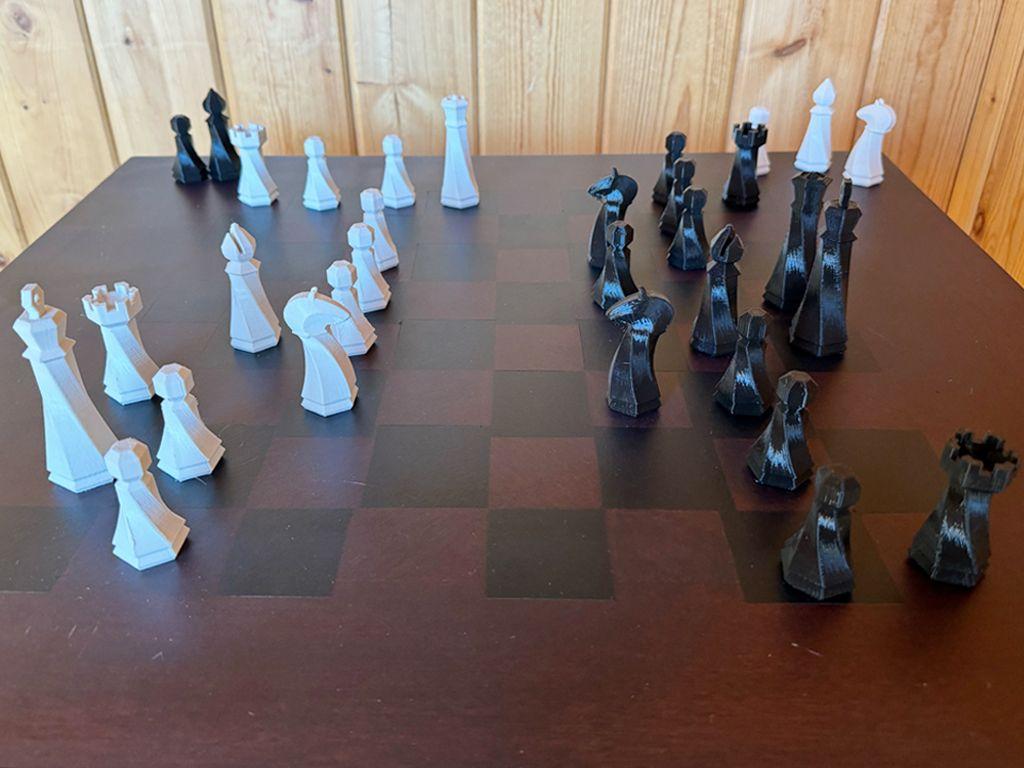 Chess and Checkers Table with pieces-Eva's Classroom