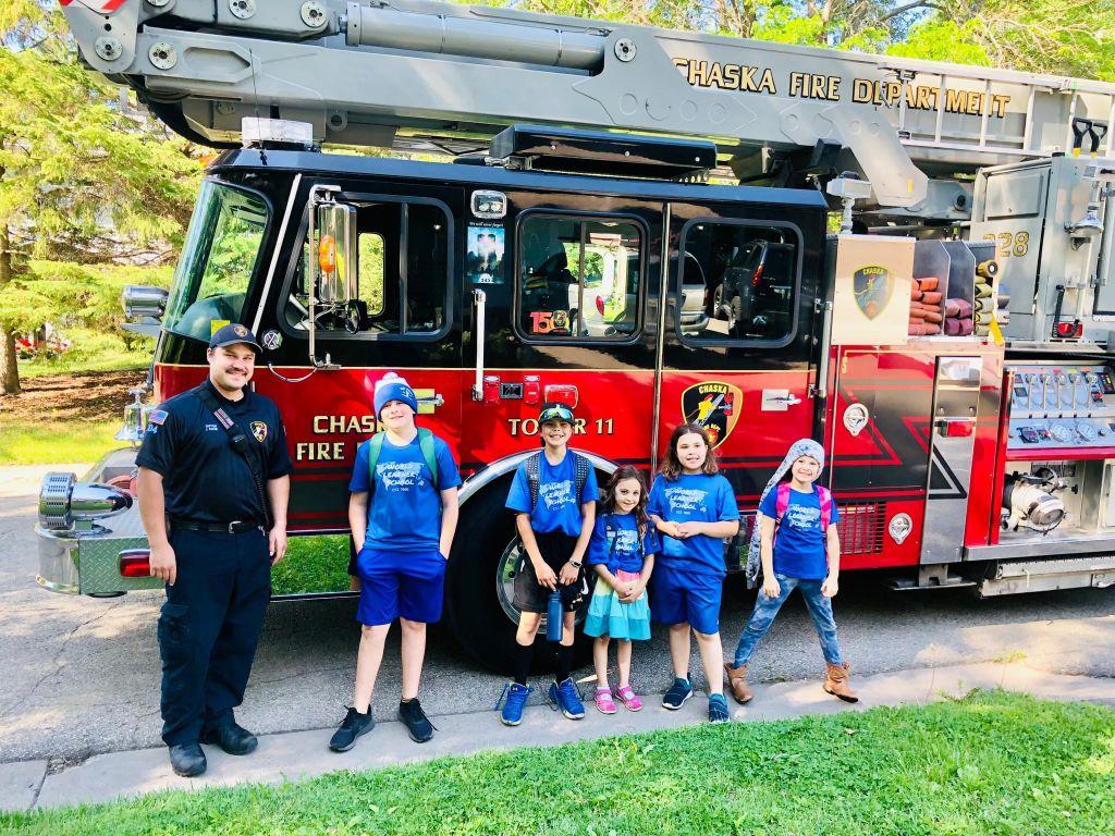 Chaska Fire Truck Ride to School for 4