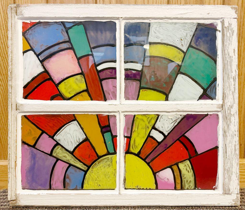 Stained Glass Sunshine Window by WLS Ashley