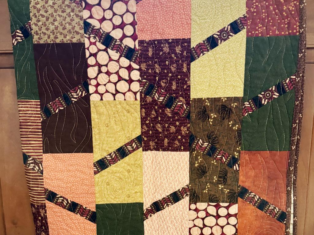 Stunning Handmade Quilt - Rich Colors
