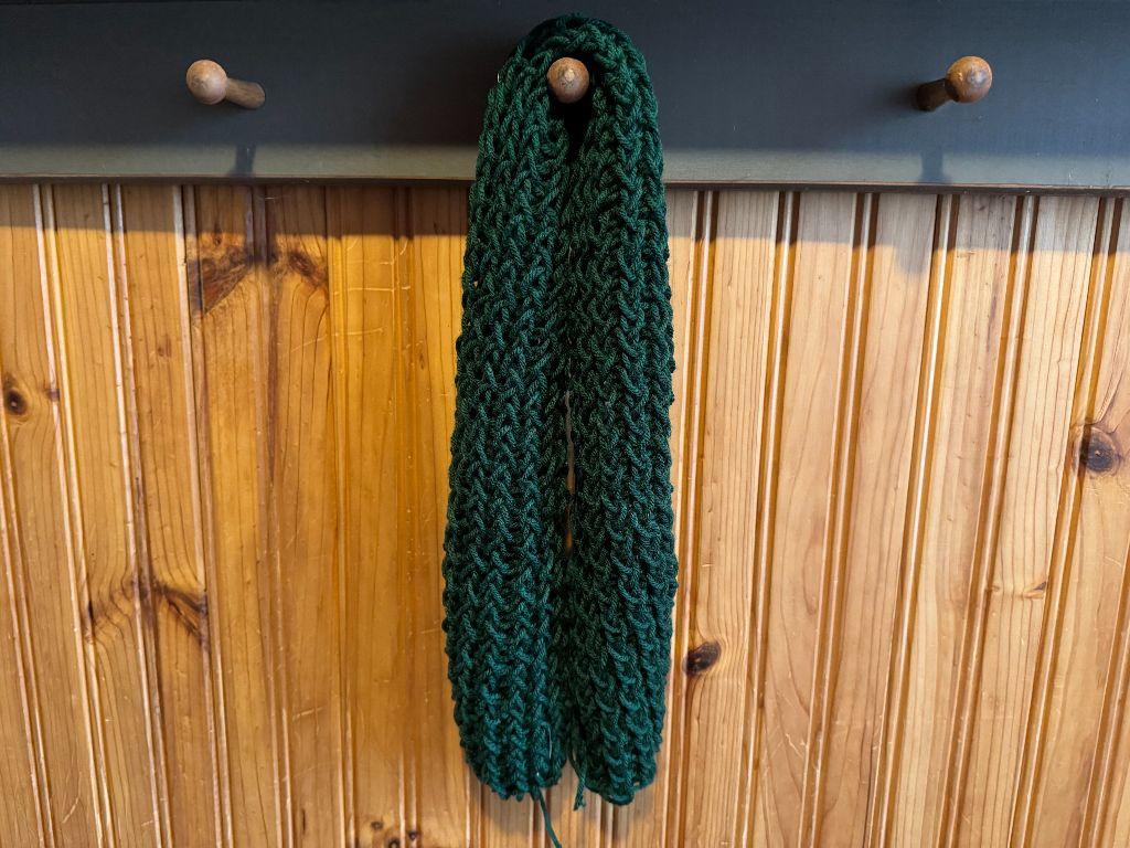 MS - Handmade Scarf Green, #3
