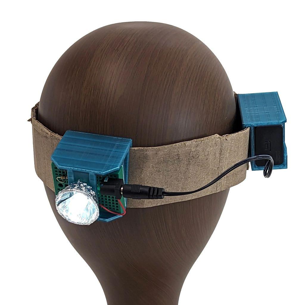 DIY STEM Headlamps from Cardboard Robot