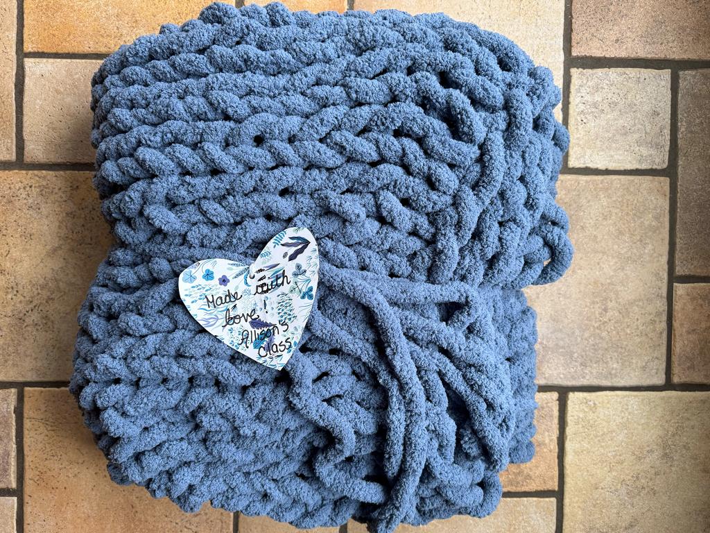 Allison's Class - Custom Cozy Blue Blanket