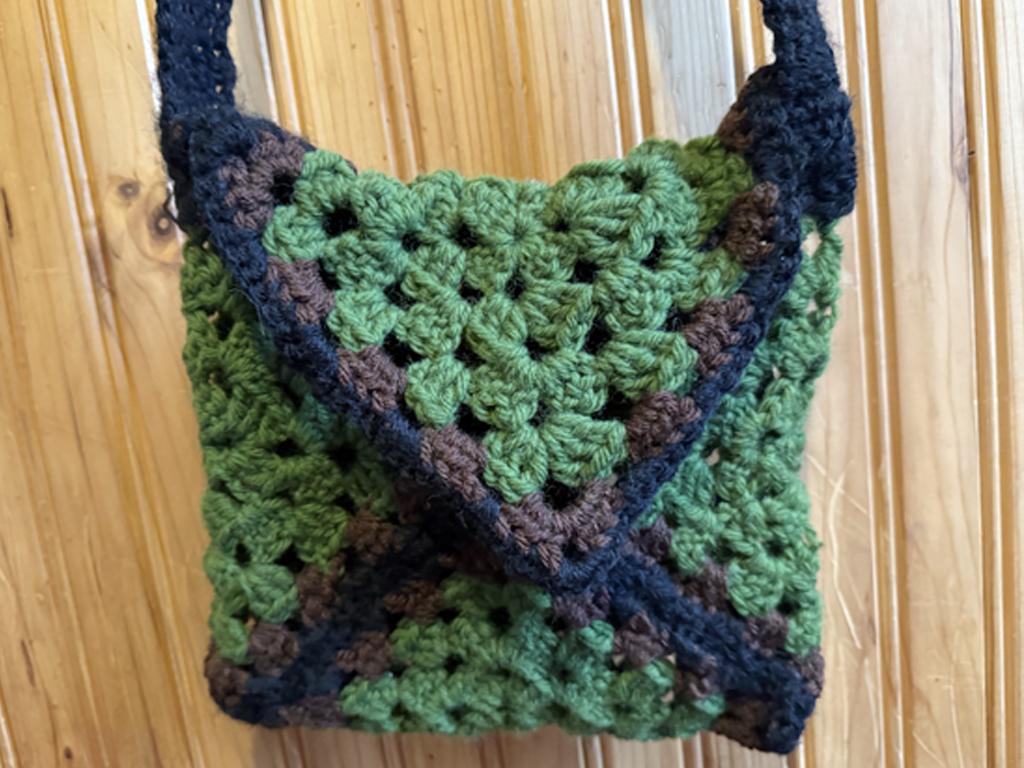 MS - Handmade Crocheted Bag #2, Green