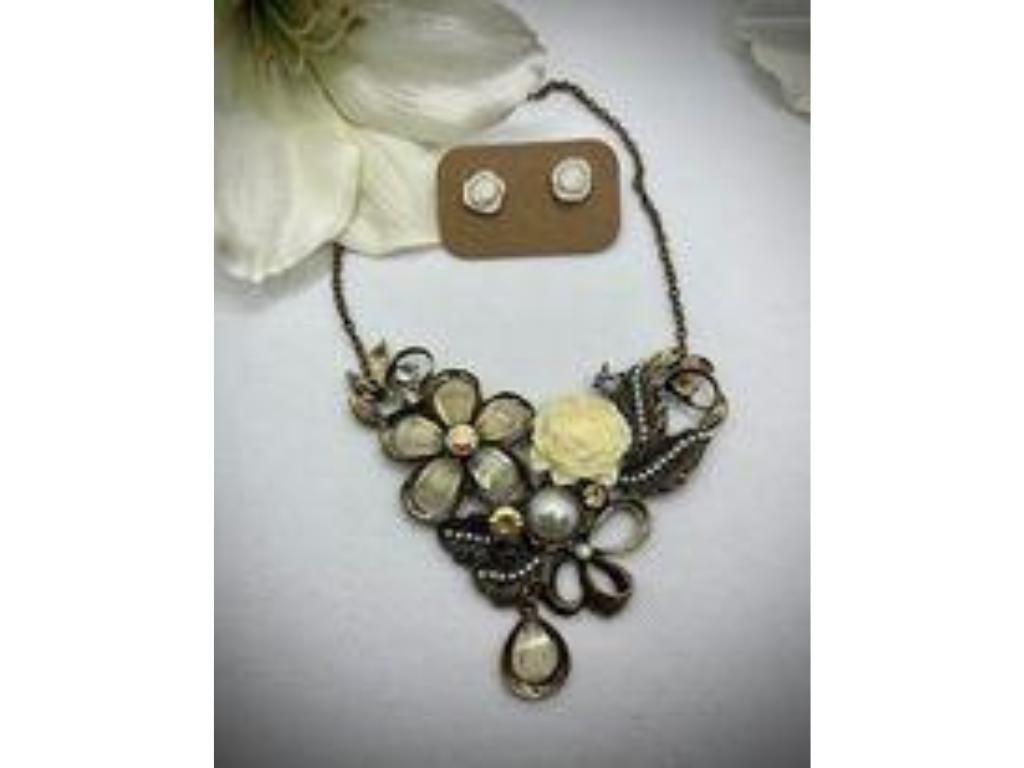 Handcrafted Necklace and Earrings Set