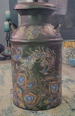 Hand-Crafted Decorative Vintage Milk Can