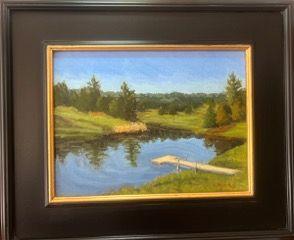 ''The Old Swimming Hole'' - Oil Painting