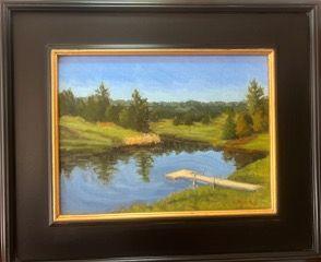 ''The Old Swimming Hole'' - Oil Painting