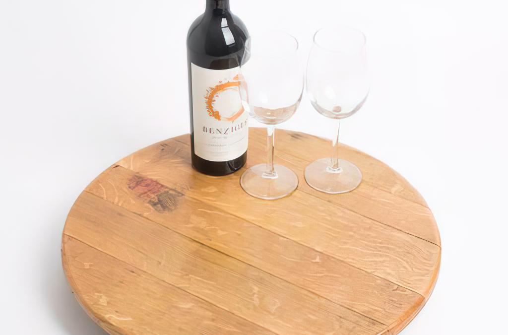 Handcrafted Wooden Lazy Susan by Alpine Wine Design