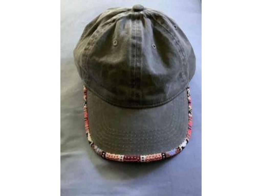 Hand-beaded Ball Cap