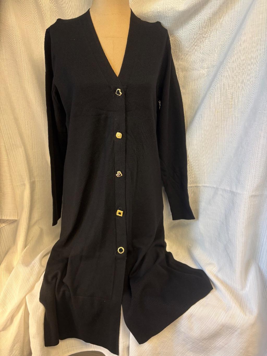 Chico's Black Cardigan & Sanborn's Jewelry GC