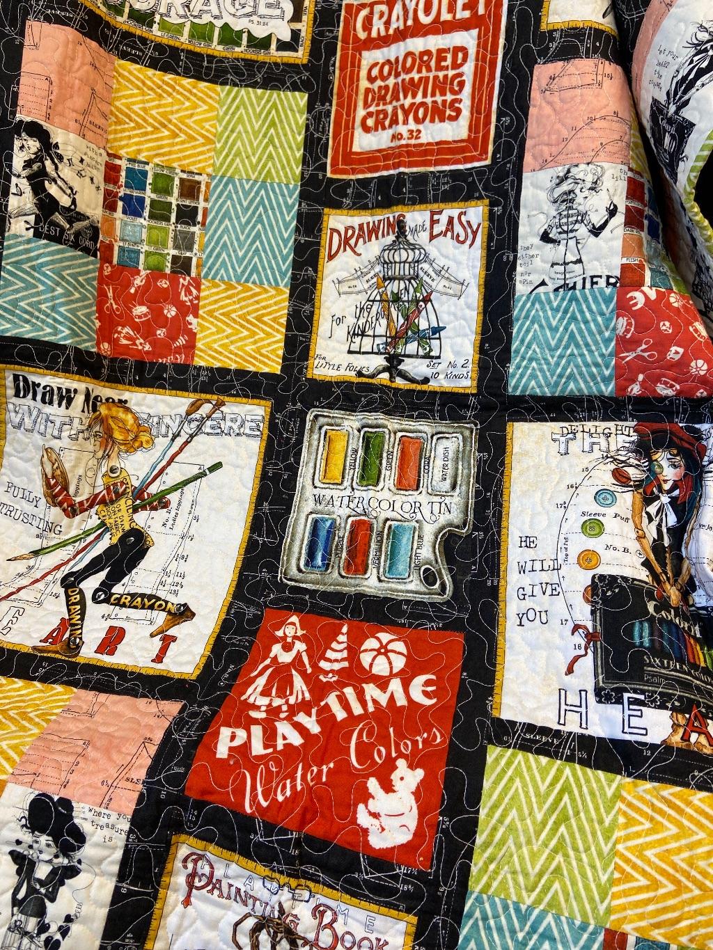 Sewing Girls Quilt