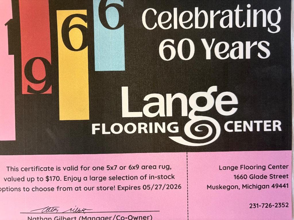 Lange Flooring Center Gift Certificate