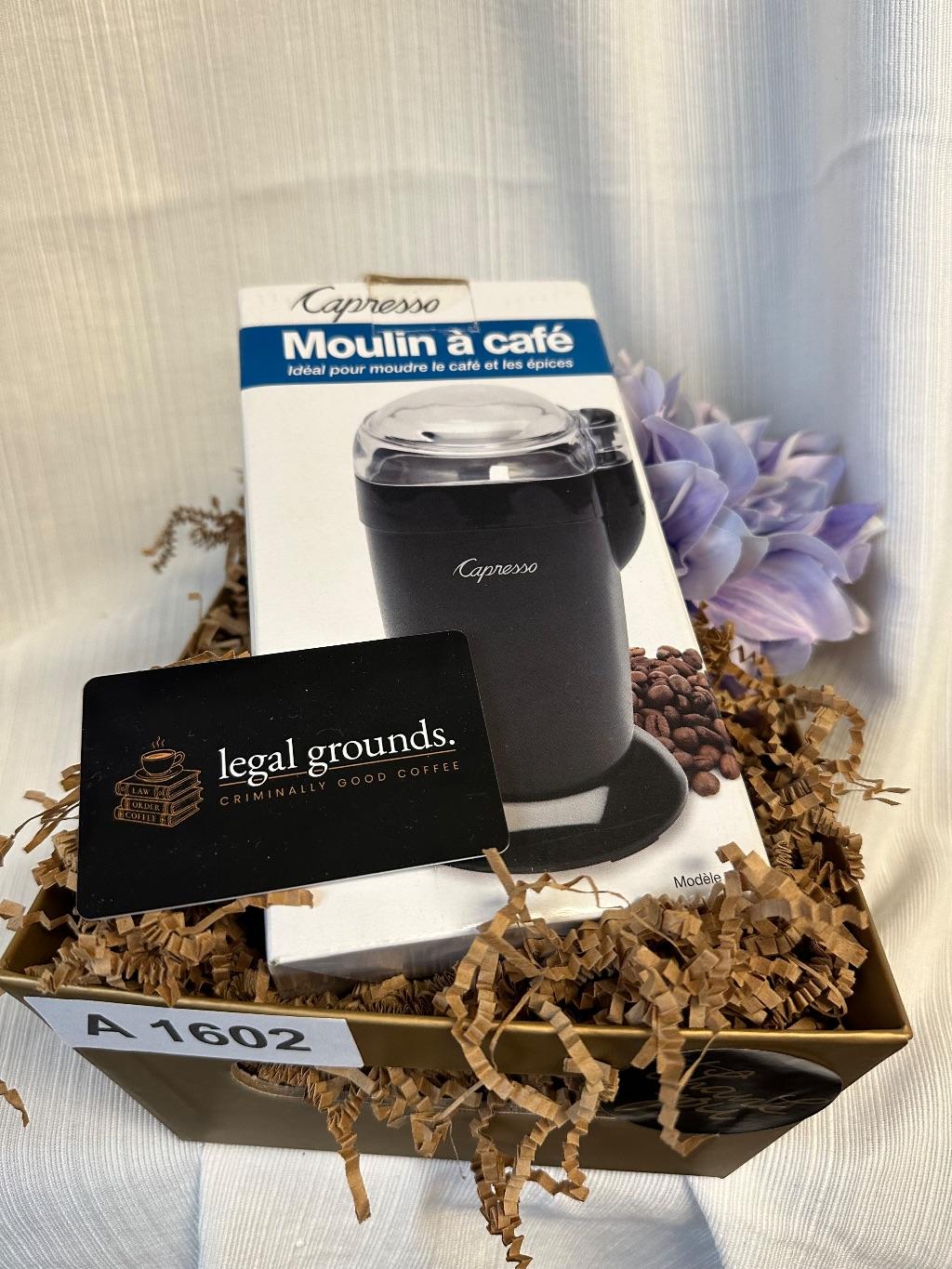 Legal Grounds Coffee House $40 GC & Grinder