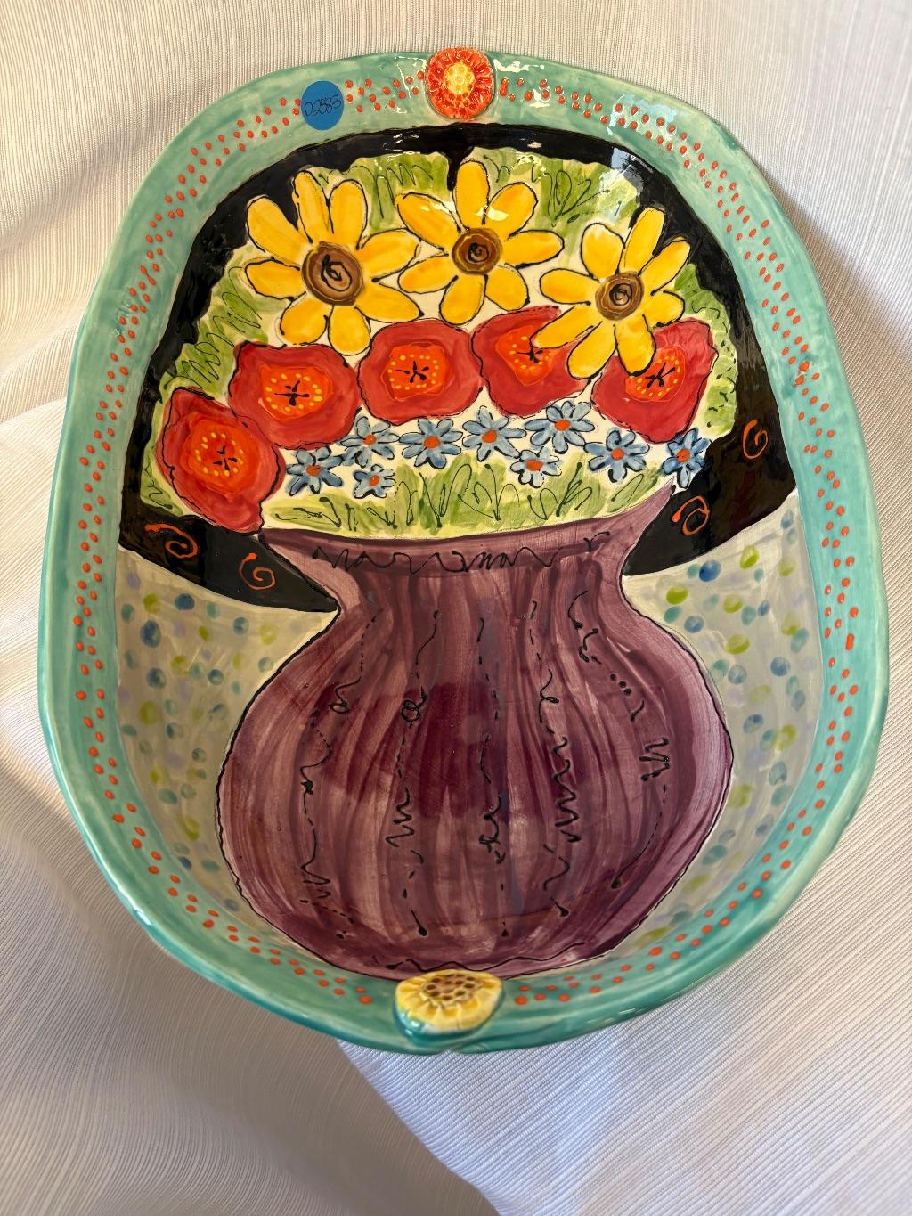 ''Flower Pot'' Ceramic Bowl