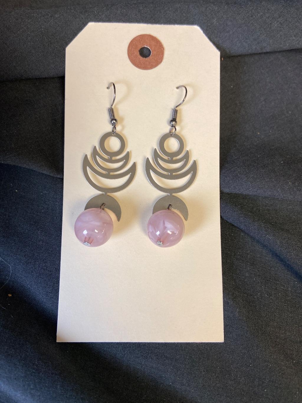 Pink Angel Earrings