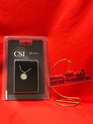 CSI Pendant and Trump Train Ornament