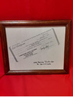 Clothing Gift Certificate