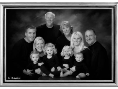 Black & White Family Portrait