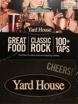 YARD HOUSE GIFT CARD