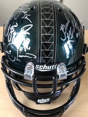 SIGNED UH FOOTBALL HELMET