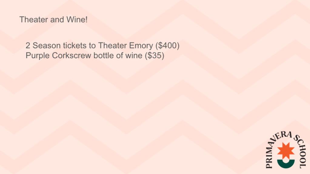 Theater and Wine!