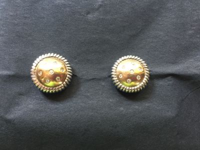 Gold and Sterling Earrings