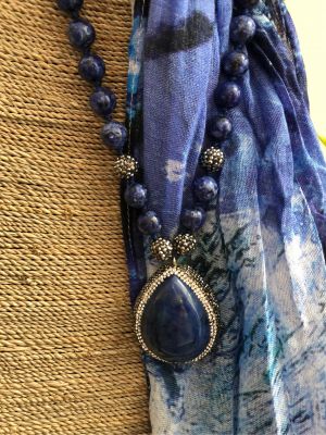 Beautiful Lapis Necklace and Dolcezza Scarf