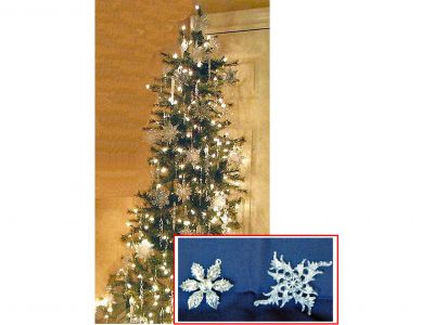 7 Foot Corner Christmas Tree with Ornaments