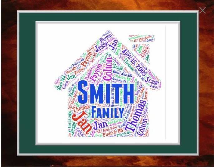 Personalized Word Art