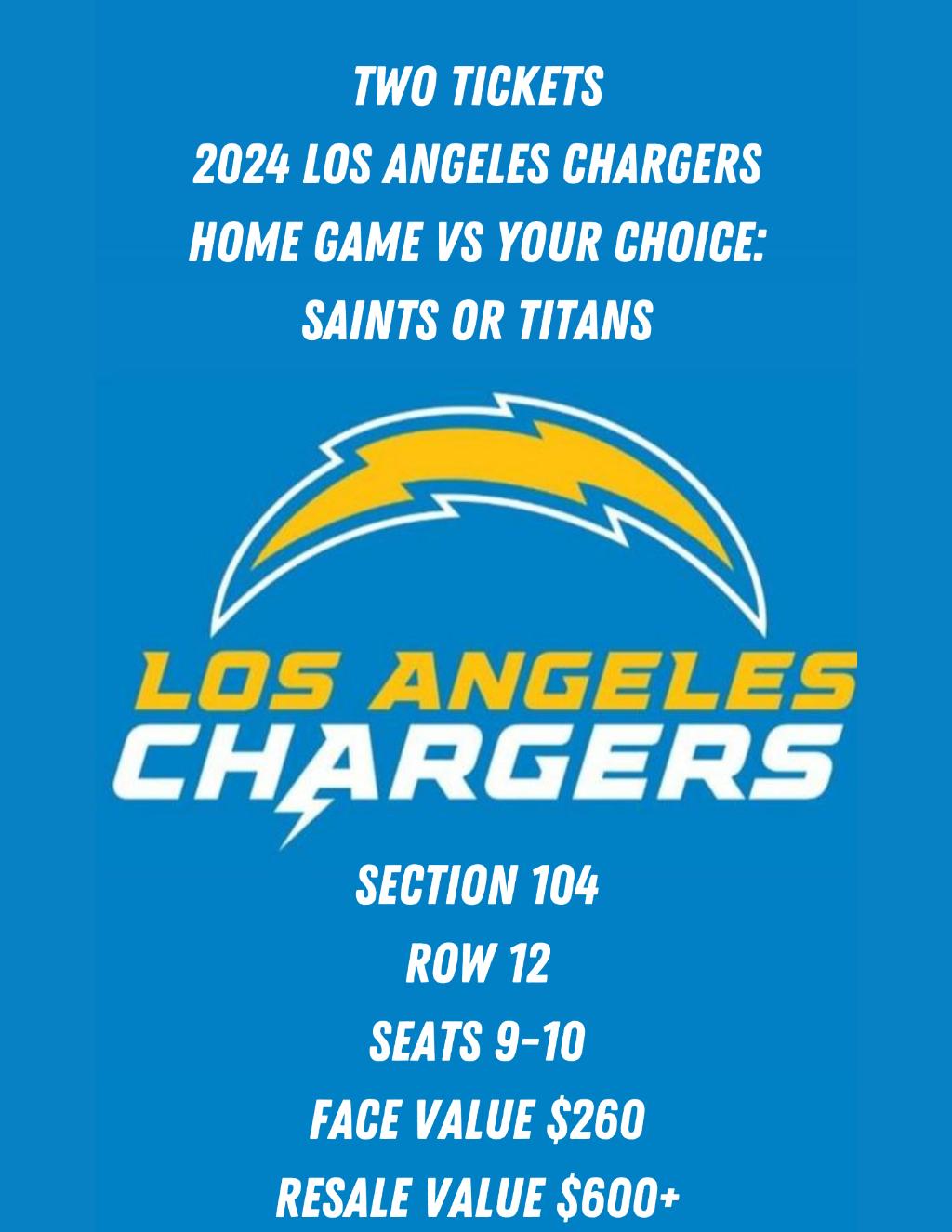 2024 Los Angeles Chargers Tickets