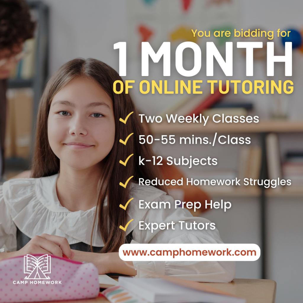 One Month of Standard Tutoring
