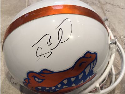 Tim Tebow Signed Gators Full Size Helmet