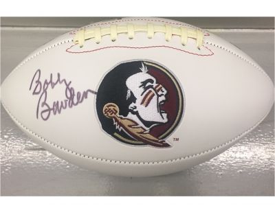Bobby Bowden Signed FSU Football with Case