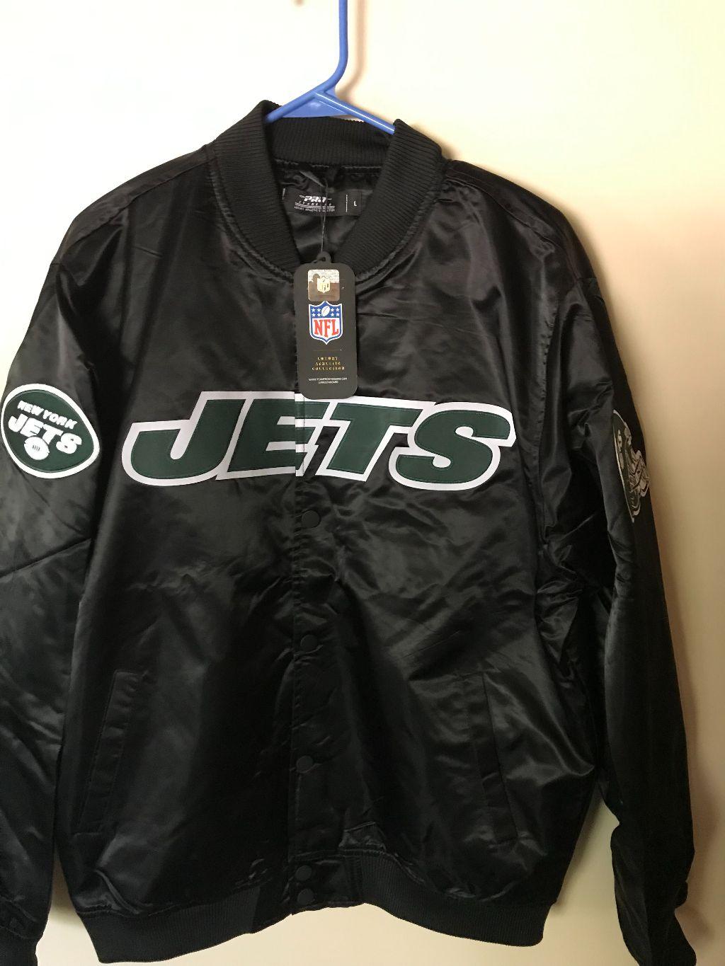 New York Jets Satin Stadium Jacket (Size Men's Large...