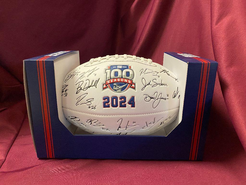 NY Giants 2024 Team Signed Football