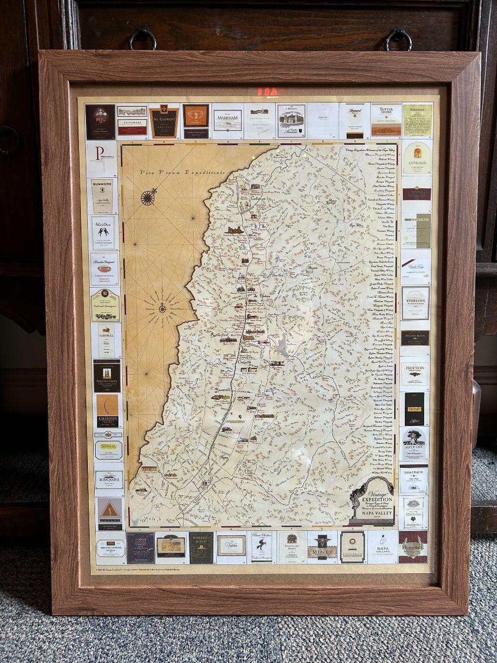 Vintage  Expedition Napa Valley Map