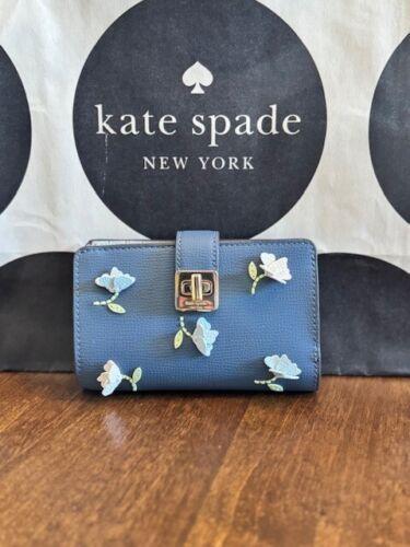 Kate Spade Floral Phoebe Wallet in Bluestone