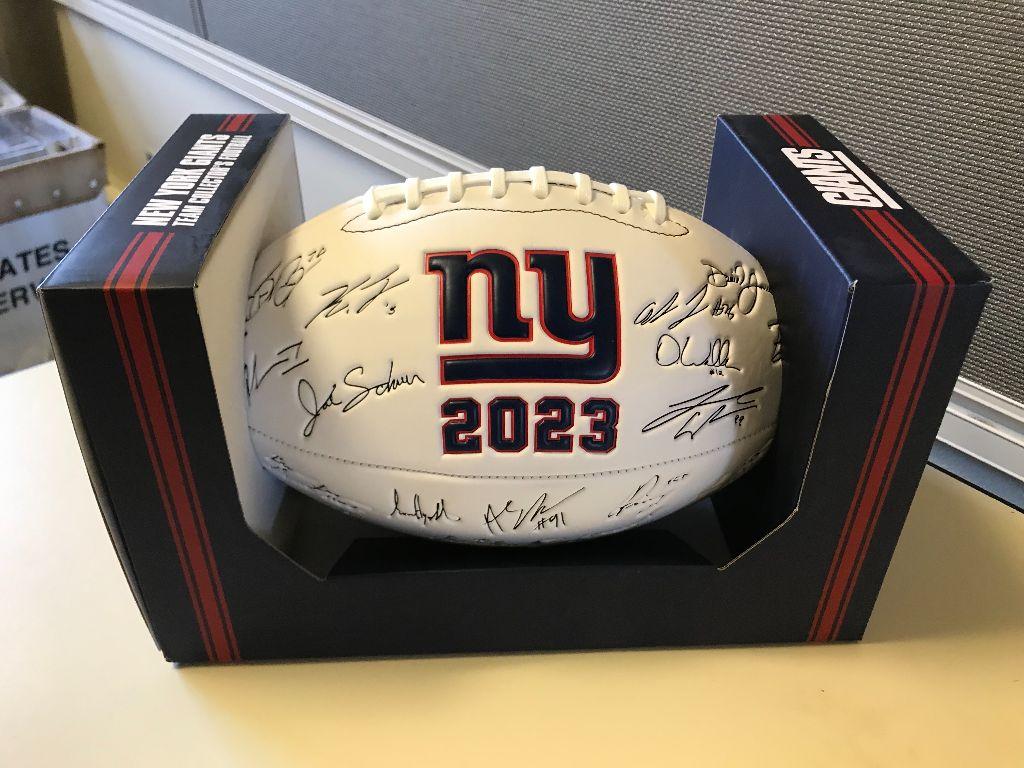 NY Giants 2023 Team Signed Football