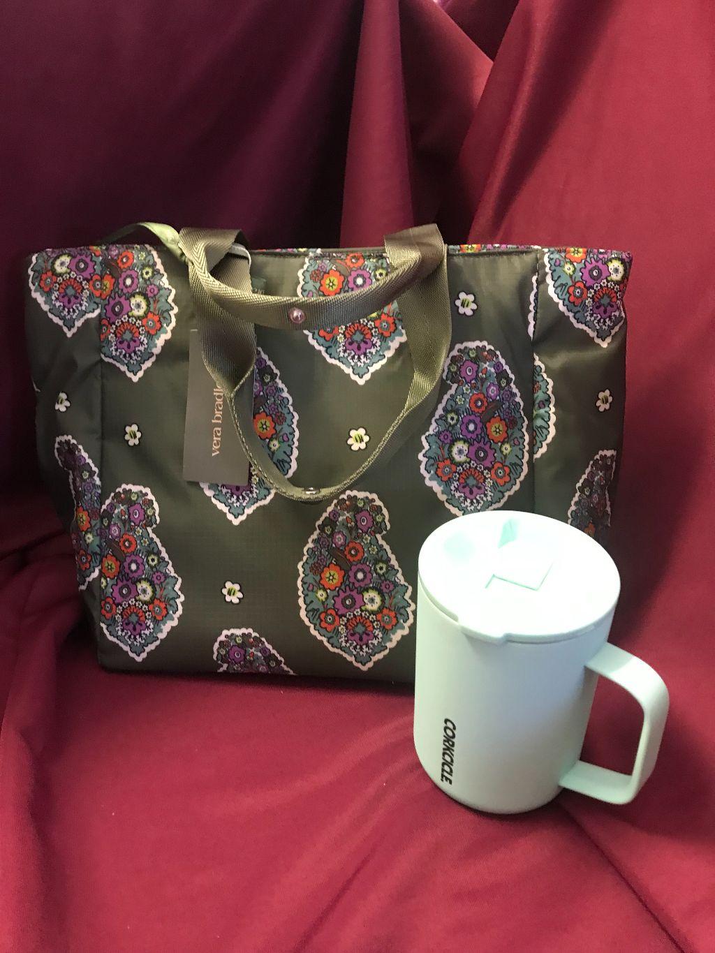 Vera Lunch Tote in Kew Garden Green & Corkcicle ...