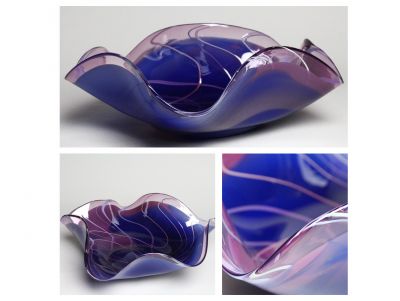 Blue & Purple Cane Bowl